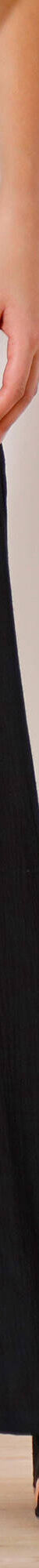 Pantalon large droit, crépon fluide (noir) Pantalon large droit, crépon fluide (noir)